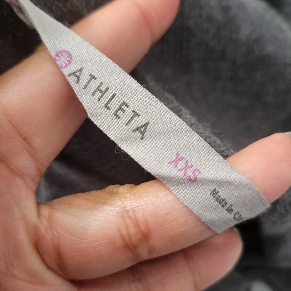 Athleta Gray Cashmere Blend Back Cutout Sweater - Picture 7 of 9